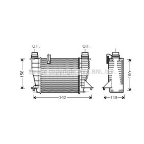 Köp Intercooler av PRASCO RTA4553 till det låga priset 2318,13 kr