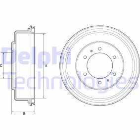Compre Tambor de travão da DELPHI BF532 a um preço baixo por 38,37 €
