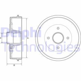 Compre Tambor de travão da DELPHI BF538 a um preço baixo por 60,06 €