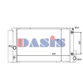 Achetez des Radiateur du moteur AKS DASIS 210266N à prix pour 84,83 €