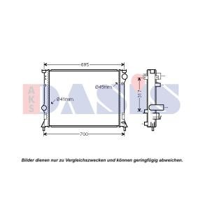 Achetez des Radiateur du moteur AKS DASIS 520141N à prix pour 140,58 €