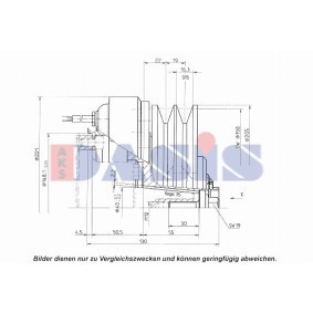 Magnetkupplung, Klimakompressor 851134N