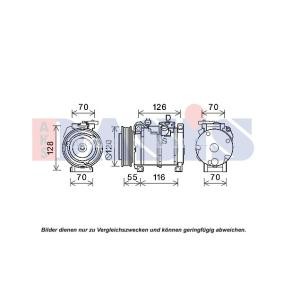 Achetez des Compresseur de climatisation AKS DASIS 852812N à prix pour 256,36 €