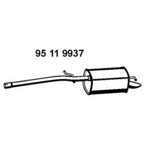 Endschalldämpfer von EBERSPÄCHER 95 11 9937