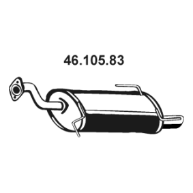 Endschalldämpfer 46.105.83 von EBERSPÄCHER günstig für 127,26 € online kaufen