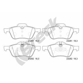 Acquista Kit pastiglie freni da BRECK 23281 00 701 00 a buon mercato per soli 49,44 €