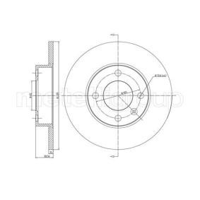 VOLKSWAGEN Bremsscheibe von METELLI