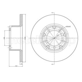Comprar Disco de freno de METELLI 23-0116 a bajo precio de 41,13 €