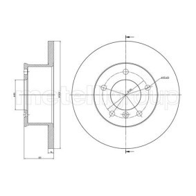 Comprar Disco de freno de METELLI 23-0198 a bajo precio de 66,06 €