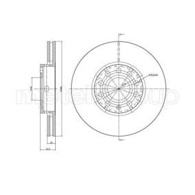 Achetez des Disque de frein METELLI 23-0262C à prix pour 55,40 €