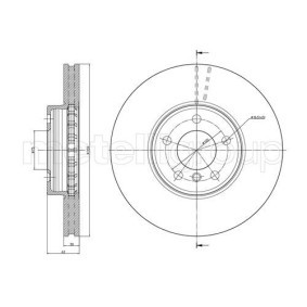 Achetez des Disque de frein METELLI 23-0473 à prix pour 54,33 €