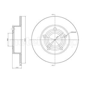 VOLKSWAGEN Bremsscheibe von METELLI