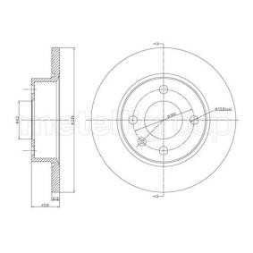 Achetez des Disque de frein METELLI 23-0551 à prix pour 31,86 €