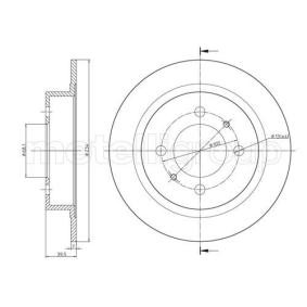 Achetez des Disque de frein METELLI 23-0661 à prix pour 16,19 €