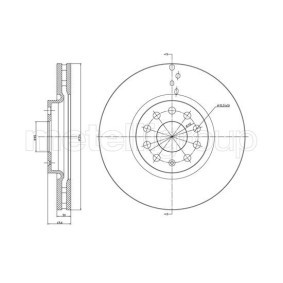 Achetez des Disque de frein METELLI 23-1258C à prix pour 47,31 €