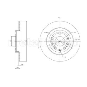 Bremsscheibe von METELLI günstig für 39,03 €