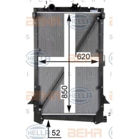 Achetez des Radiateur du moteur HELLA 8MK 376 751-764 à prix pour 816,41 €