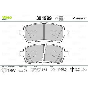 Acquista Kit pastiglie freni da VALEO 301999 a buon mercato per soli 32,01 €