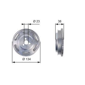 Achetez des Poulie damper (vilebrequin) GATES TVD1070 à prix pour 58,02 €