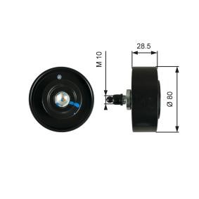Achetez des Galet enrouleur de courroie d'accessoire GATES T36334 à prix pour 187,71 €