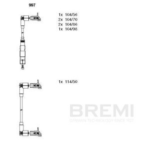 Compre Cabo de ignição da BREMI 781E58 a um preço baixo por 20,56 €