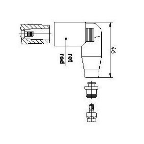 Stecker, Zündspule 13558A1