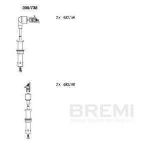 Compre Jogo de cabos de ignição da BREMI 300/302 a um preço baixo por 23,38 €