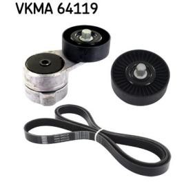 Achetez des Jeu de courroies trapézoïdales à nervures SKF VKMA 64119 à prix pour 134,37 €
