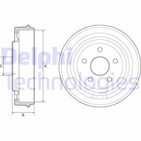 Compre Tambor de travão da DELPHI BF543 a um preço baixo por 65,00 €
