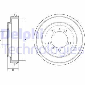 Compre Tambor de travão da DELPHI BF540 a um preço baixo por 134,20 €