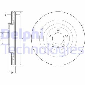 LAND ROVER Bremsscheibe von DELPHI
