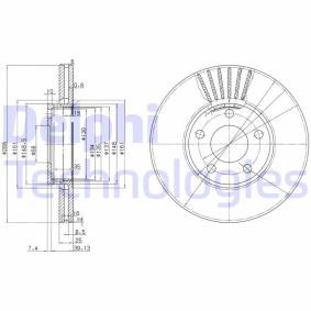 Compre Disco de travão da DELPHI BG2745C a um preço baixo por 77,01 €