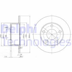 Bremsscheibe für AUDI von DELPHI