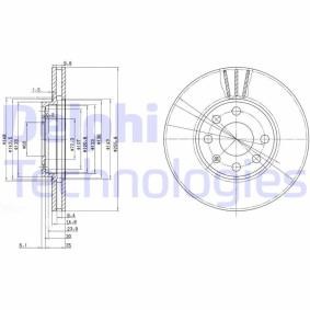 Compre Disco de travão da DELPHI BG3404C a um preço baixo por 88,35 €