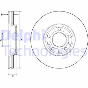 Compre Disco de travão da DELPHI BG3713C a um preço baixo por 43,88 €