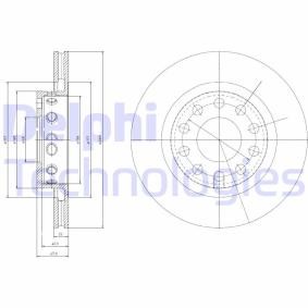 Compre Disco de travão da DELPHI BG4058 a um preço baixo por 40,49 €