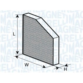 Compre Filtro, ar do habitáculo da MAGNETI MARELLI 350203064300 a um preço baixo por 20,46 €