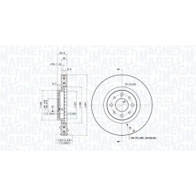 Achetez des Disque de frein MAGNETI MARELLI 360406010400 à prix pour 99,49 €