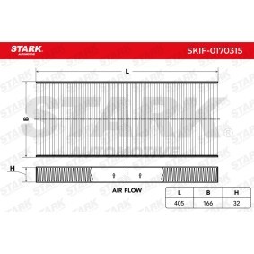 Køb Pollenfilter af STARK SKIF-0170315 til den lave pris 71,17 DKK