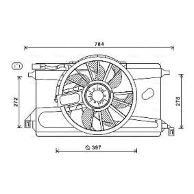 Kühlerlüfter von AVA COOLING SYSTEMS für Frontera Mk I (A) SUV (U92) günstig online kaufen