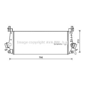 Comprar Intercooler de AVA COOLING SYSTEMS OL4647 a bajo precio de 168,81 €