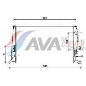Ladeluftkühler des Herstellers AVA COOLING SYSTEMS - Originalware Artikelnummer: BW4466