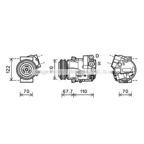 Acquista Compressore aria condizionata da AVA COOLING SYSTEMS OLK608 a buon mercato per soli 611,53 €
