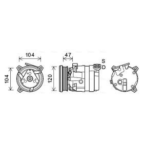 Osta Ilmastoinnin kompressori AVA COOLING SYSTEMS:llä CTK054 edullisesti hintaan 597,20 €