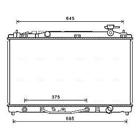 Achetez des Radiateur du moteur AVA COOLING SYSTEMS TO2699 à prix pour 372,01 €