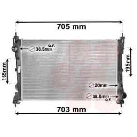 Achetez des Radiateur du moteur VAN WEZEL 17002449 à prix pour 128,98 €
