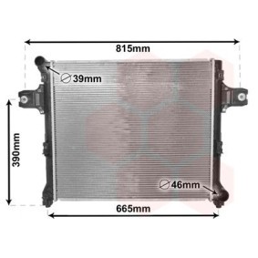 Achetez des Radiateur du moteur VAN WEZEL 21002064 à prix pour 258,93 €