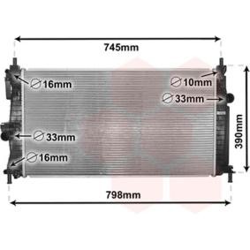 Achetez des Radiateur du moteur VAN WEZEL 27002254 à prix pour 193,40 €