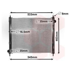 Achetez des Radiateur du moteur VAN WEZEL 33002385 à prix pour 153,69 €