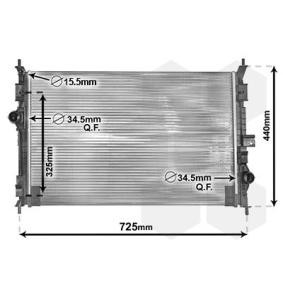 Achetez des Radiateur du moteur VAN WEZEL 40002386 à prix pour 106,69 €